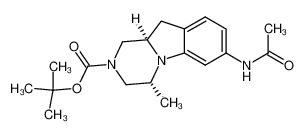 (4R,10aR)-7-Acetylamino-4-methyl-3,4,10,10a-tetrahydro-1H-pyrazino[1,2-a]indole-2-carboxylic acid tert-butyl ester CAS:396076-32-7 manufacturer & supplier