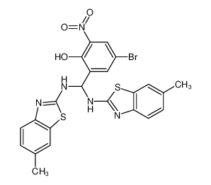 2-[bis-(6-methyl-benzothiazol-2-ylamino)-methyl]-4-bromo-6-nitro-phenol CAS:39608-18-9 manufacturer & supplier