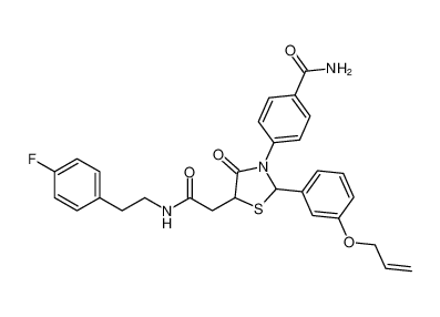 4-(2-(3-(allyloxy)phenyl)-5-(2-((4-fluorophenethyl)amino)-2-oxoethyl)-4-oxothiazolidin-3-yl)benzamide CAS:396085-62-4 manufacturer & supplier