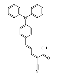 2-cyano-5-[4-(N-phenylanilino)phenyl]penta-2,4-dienoic acid CAS:396087-20-0 manufacturer & supplier