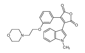 3-(1-methyl-1H-indol-3-yl)-4-(3-(2-morpholinoethoxy)phenyl)furan-2,5-dione CAS:396090-85-0 manufacturer & supplier