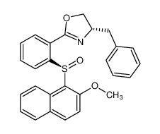 (S)-4-benzyl-2-(2-((R)-(2-methoxynaphthalen-1-yl)sulfinyl)phenyl)-4,5-dihydrooxazole CAS:396094-89-6 manufacturer & supplier