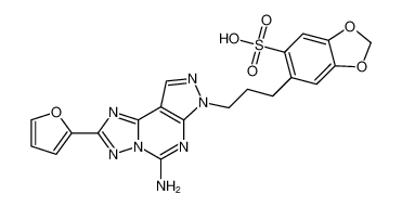 6-(3-(5-amino-2-(furan-2-yl)-7H-pyrazolo[4,3-e][1,2,4]triazolo[1,5-c]pyrimidin-7-yl)propyl)benzo[d][1,3]dioxole-5-sulfonic acid CAS:396124-42-8 manufacturer & supplier