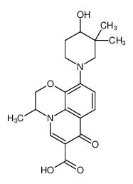 10-(4-hydroxy-3,3-dimethylpiperidin-1-yl)-3-methyl-7-oxo-2,3-dihydro-7H-[1,4]oxazino[2,3,4-ij]quinoline-6-carboxylic acid CAS:396133-21-4 manufacturer & supplier