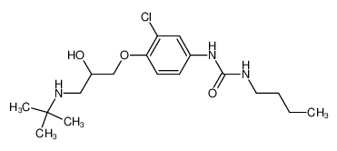 1-Butyl-3-[4-(3-tert-butylamino-2-hydroxy-propoxy)-3-chloro-phenyl]-urea CAS:39618-07-0 manufacturer & supplier