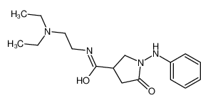 1-anilino-N-[2-(diethylamino)ethyl]-5-oxopyrrolidine-3-carboxamide CAS:39630-10-9 manufacturer & supplier