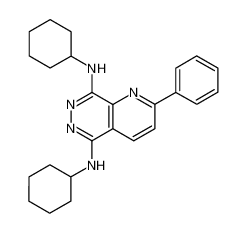 N5,N8-dicyclohexyl-2-phenyl-pyrido[2,3-d]pyridazine-5,8-diamine CAS:39632-93-4 manufacturer & supplier