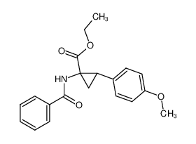 1-Benzoylamino-2-(4-methoxy-phenyl)-cyclopropanecarboxylic acid ethyl ester CAS:39644-99-0 manufacturer & supplier