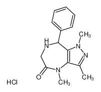 1,3,4-Trimethyl-8-phenyl-4,6,7,8-tetrahydro-1H-pyrazolo[4,3-e][1,4]diazepin-5-one; hydrochloride CAS:39658-13-4 manufacturer & supplier