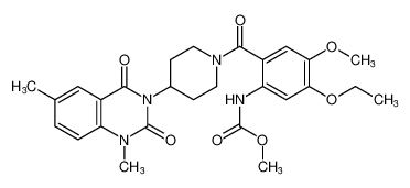 methyl (2-(4-(1,6-dimethyl-2,4-dioxo-1,4-dihydroquinazolin-3(2H)-yl)piperidine-1-carbonyl)-5-ethoxy-4-methoxyphenyl)carbamate CAS:396650-79-6 manufacturer & supplier