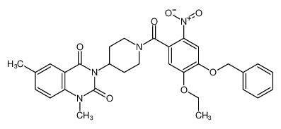 3-(1-(4-(benzyloxy)-5-ethoxy-2-nitrobenzoyl)piperidin-4-yl)-1,6-dimethylquinazoline-2,4(1H,3H)-dione CAS:396650-98-9 manufacturer & supplier