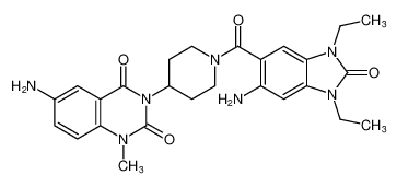 6-amino-3-(1-(6-amino-1,3-diethyl-2-oxo-2,3-dihydro-1H-benzo[d]imidazole-5-carbonyl)piperidin-4-yl)-1-methylquinazoline-2,4(1H,3H)-dione CAS:396651-78-8 manufacturer & supplier