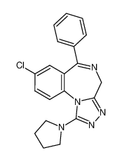 8-chloro-6-phenyl-1-pyrrolidin-1-yl-4H-benzo[f][1,2,4]triazolo[4,3-a][1,4]diazepine CAS:39667-67-9 manufacturer & supplier