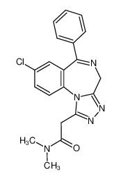 2-(8-chloro-6-phenyl-4H-benzo[f][1,2,4]triazolo[4,3-a][1,4]diazepin-1-yl)-N,N-dimethyl-acetamide CAS:39667-76-0 manufacturer & supplier