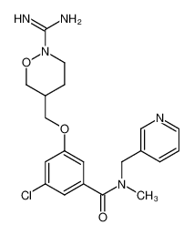 3-((2-carbamimidoyl-1,2-oxazinan-5-yl)methoxy)-5-chloro-N-methyl-N-(pyridin-3-ylmethyl)benzamide CAS:396729-16-1 manufacturer & supplier