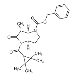 rel-benzyl (3aR,6R,6aS)-6-methyl-5-oxo-4-(2,2,3,3-tetramethylcyclopropane-1-carbonyl)hexahydropyrrolo[3,2-b]pyrrole-1(2H)-carboxylate CAS:396733-36-1 manufacturer & supplier