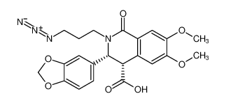 rel-(3R,4S)-2-(3-azidopropyl)-3-(benzo[d][1,3]dioxol-5-yl)-6,7-dimethoxy-1-oxo-1,2,3,4-tetrahydroisoquinoline-4-carboxylic acid CAS:396734-75-1 manufacturer & supplier