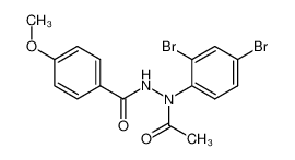 4-methoxy-benzoic acid N'-acetyl-N'-(2,4-dibromo-phenyl)-hydrazide CAS:39677-87-7 manufacturer & supplier