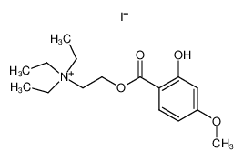 Triethyl-[2-(2-hydroxy-4-methoxy-benzoyloxy)-ethyl]-ammonium; iodide CAS:39682-86-5 manufacturer & supplier