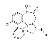 10-chloro-7-methyl-11b-phenyl-7,11b-dihydro-benzo[f]oxazolo[3,2-d][1,4]diazepine-3,6-dione 3-oxime CAS:39684-19-0 manufacturer & supplier