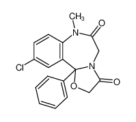 10-chloro-7-methyl-11b-phenyl-7,11b-dihydro-benzo[f]oxazolo[3,2-d][1,4]diazepine-3,6-dione CAS:39684-21-4 manufacturer & supplier