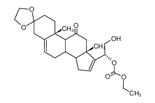 (1R)-1-((10R,13S)-10,13-dimethyl-11-oxo-1,2,4,7,8,9,10,11,12,13,14,15-dodecahydrospiro[cyclopenta[a]phenanthrene-3,2'-[1,3]dioxolan]-17-yl)-2-hydroxyethyl ethyl carbonate CAS:39703-70-3 manufacturer & supplier