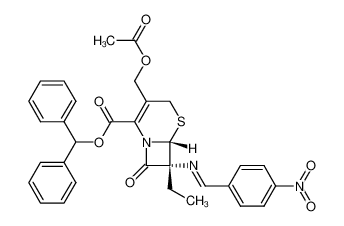 benzhydryl 7-ethyl-7-(p-nitrobenzylideneamino)cephalosporanate CAS:39714-41-5 manufacturer & supplier