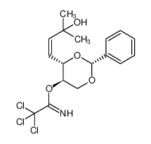 (2R,4S,5R)-4-((Z)-3-hydroxy-3-methylbut-1-en-1-yl)-2-phenyl-1,3-dioxan-5-yl 2,2,2-trichloroacetimidate CAS:397246-19-4 manufacturer & supplier