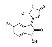 5-bromo-1-methyl-3-(4-oxo-2-thioxo-1,3-thiazolidin-5-ylidene)-2,3-dihydro-2H-indol-2-one CAS:397250-93-0 manufacturer & supplier