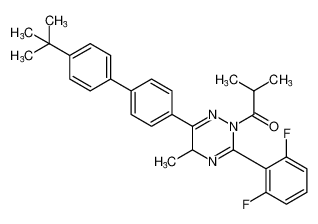 1-(6-(4'-(tert-butyl)-[1,1'-biphenyl]-4-yl)-3-(2,6-difluorophenyl)-5-methyl-1,2,4-triazin-2(5H)-yl)-2-methylpropan-1-one CAS:397252-25-4 manufacturer & supplier