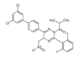 1-(6-(3',5'-dichloro-[1,1'-biphenyl]-4-yl)-3-(2,6-difluorophenyl)-5-(nitromethyl)-1,2,4-triazin-2(5H)-yl)-2-methylpropan-1-one CAS:397252-38-9 manufacturer & supplier