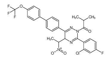 1-(3-(2-chloro-4-fluorophenyl)-5-(1-nitroethyl)-6-(4'-(trifluoromethoxy)-[1,1'-biphenyl]-4-yl)-1,2,4-triazin-2(5H)-yl)-2-methylpropan-1-one CAS:397253-71-3 manufacturer & supplier