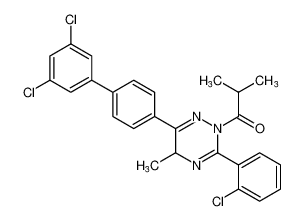 1-(3-(2-chlorophenyl)-6-(3',5'-dichloro-[1,1'-biphenyl]-4-yl)-5-methyl-1,2,4-triazin-2(5H)-yl)-2-methylpropan-1-one CAS:397254-35-2 manufacturer & supplier