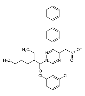 1-(6-([1,1'-biphenyl]-4-yl)-3-(2,6-dichlorophenyl)-5-(nitromethyl)-1,2,4-triazin-2(5H)-yl)-2-ethylhexan-1-one CAS:397256-04-1 manufacturer & supplier