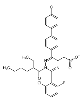 1-(3-(2-chloro-6-fluorophenyl)-6-(4'-chloro-[1,1'-biphenyl]-4-yl)-5-(nitromethyl)-1,2,4-triazin-2(5H)-yl)-2-ethylhexan-1-one CAS:397256-47-2 manufacturer & supplier