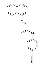 N-(4-cyanophenyl)-2-(naphthalen-1-yloxy)acetamide CAS:397280-67-0 manufacturer & supplier