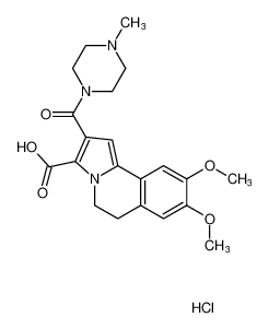 8,9-dimethoxy-2-(4-methylpiperazine-1-carbonyl)-5,6-dihydropyrrolo[2,1-a]isoquinoline-3-carboxylic acid hydrochloride CAS:39731-78-7 manufacturer & supplier