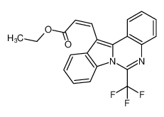 ethyl (Z)-3-(6-(trifluoromethyl)indolo[1,2-c]quinazolin-12-yl)acrylate CAS:397314-45-3 manufacturer & supplier