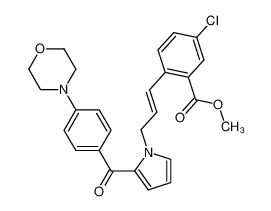 methyl 5-chloro-2-{(1E)-3-[2-(4-morpholin-4-ylbenzoyl)-1H-pyrrol-1-yl]prop-1-enyl}benzoate CAS:397328-25-5 manufacturer & supplier