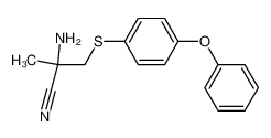 2-Amino-2-methyl-3-(4-phenoxy-phenylsulfanyl)-propionitrile CAS:397330-25-5 manufacturer & supplier