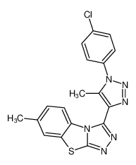 3-(1-(4-chlorophenyl)-5-methyl-1H-1,2,3-triazol-4-yl)-7-methylbenzo[4,5]thiazolo[2,3-c][1,2,4]triazole CAS:397330-80-2 manufacturer & supplier