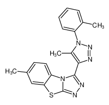 7-methyl-3-(5-methyl-1-(o-tolyl)-1H-1,2,3-triazol-4-yl)benzo[4,5]thiazolo[2,3-c][1,2,4]triazole CAS:397330-84-6 manufacturer & supplier