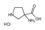 3-Amino-3-pyrrolidinecarboxylic acid hydrochloride (1:1) CAS:39739-38-3 manufacturer & supplier