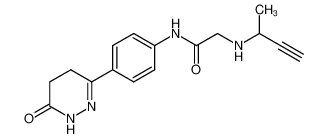 N-(1-methyl-prop-2-ynyl)-glycine 4-(6-oxo-1,4,5,6-tetrahydro-pyridazin-3-yl)-anilide CAS:39754-14-8 manufacturer & supplier