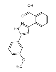 2-[5-(3-methoxy-phenyl)-1(2)H-pyrazol-3-yl]-benzoic acid CAS:39784-89-9 manufacturer & supplier