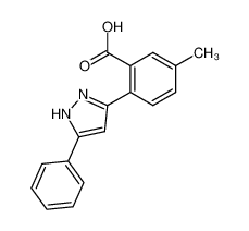 5-methyl-2-(5-phenyl-1(2)H-pyrazol-3-yl)-benzoic acid CAS:39784-93-5 manufacturer & supplier