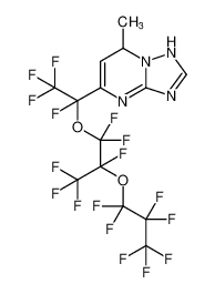 7-methyl-5-(1,2,2,2-tetrafluoro-1-(1,1,2,3,3,3-hexafluoro-2-(perfluoropropoxy)propoxy)ethyl)-1,7-dihydro-[1,2,4]triazolo[1,5-a]pyrimidine CAS:397863-25-1 manufacturer & supplier