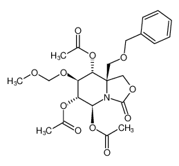 (5S,6R,7S,8R,8aS)-8a-((benzyloxy)methyl)-7-(methoxymethoxy)-3-oxohexahydro-3H-oxazolo[3,4-a]pyridine-5,6,8-triyl triacetate CAS:397870-71-2 manufacturer & supplier