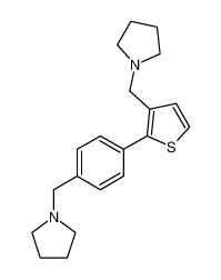 1-((2-(4-(pyrrolidin-1-ylmethyl)phenyl)thiophen-3-yl)methyl)pyrrolidine CAS:397871-77-1 manufacturer & supplier