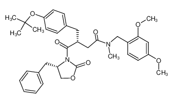 (R)-4-((S)-4-Benzyl-2-oxo-oxazolidin-3-yl)-3-(4-tert-butoxy-benzyl)-N-(2,4-dimethoxy-benzyl)-N-methyl-4-oxo-butyramide CAS:397883-78-2 manufacturer & supplier